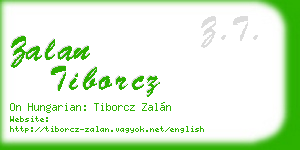 zalan tiborcz business card